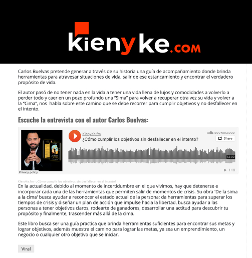 Entrevista -Kienyke